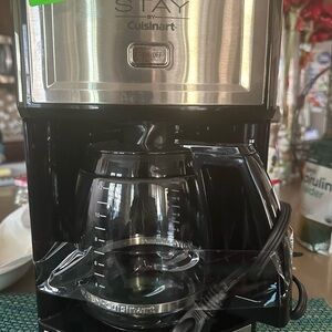 Cuisinart Stainless Steel and Black Coffee Maker pre owned-Excellent